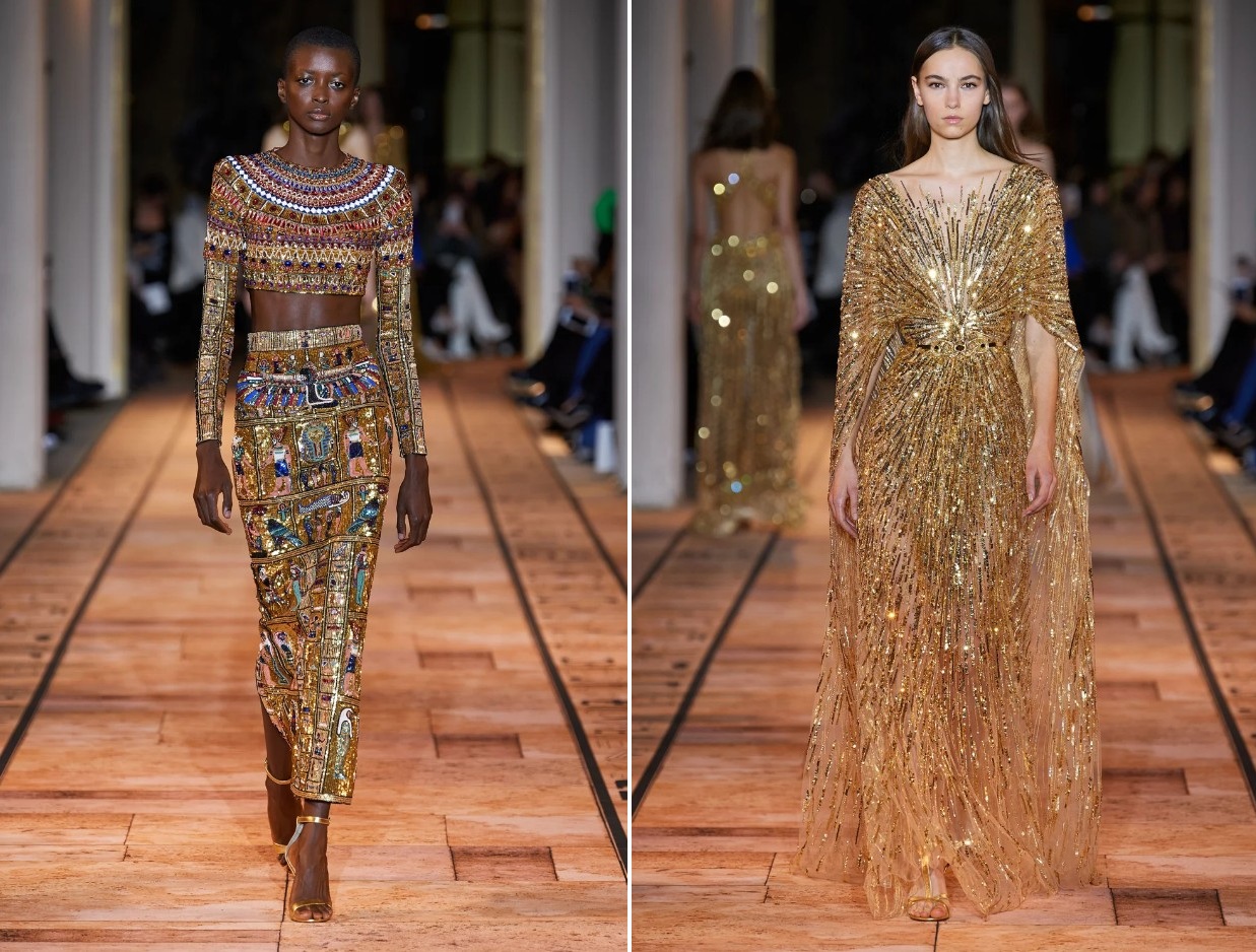 مجموعة زهير مراد لربيع 2020 المستوحاة من الحضارة الفرعونية (انستغرام)