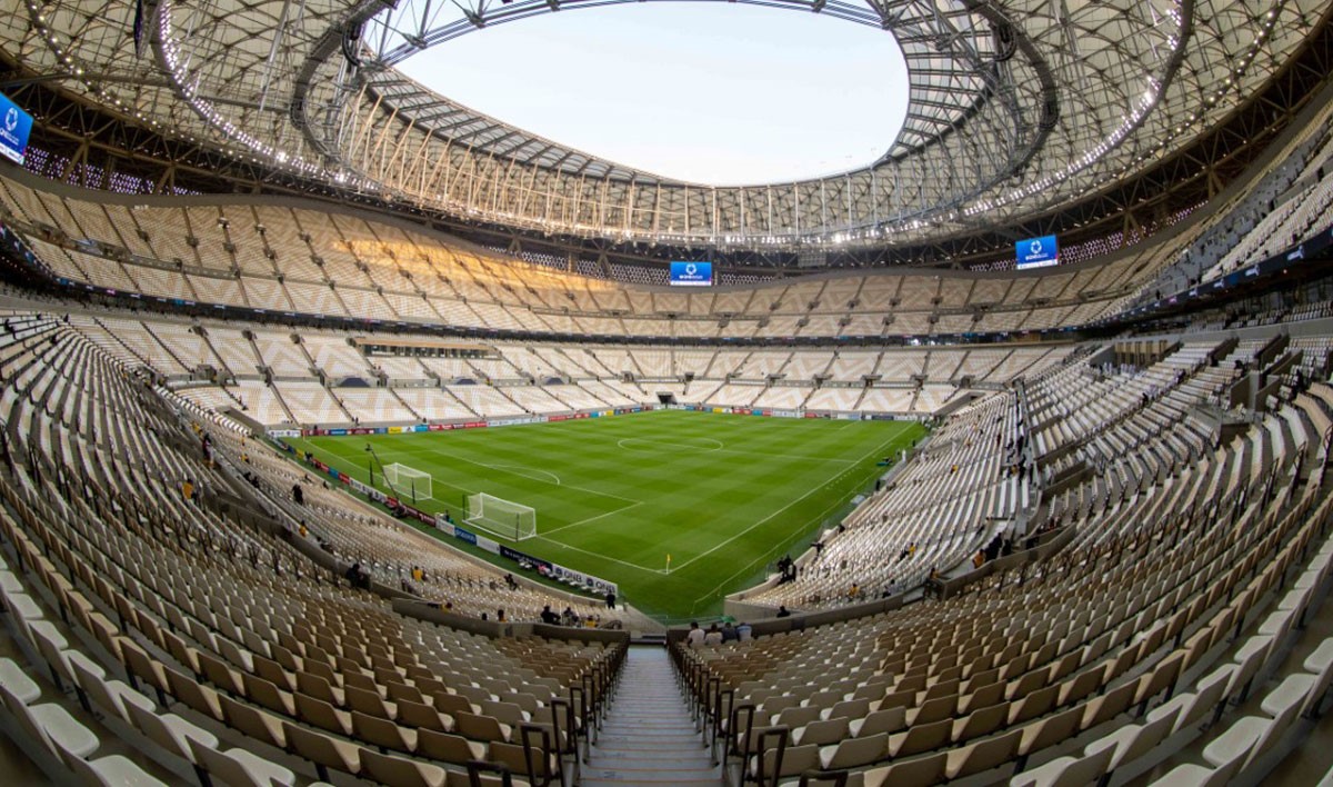 نهائي كأس العرب في استاد لوسيل بين الأردن والمغرب.