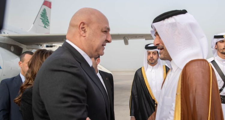 الرئيس عون وأمير قطر (أرشيفية)