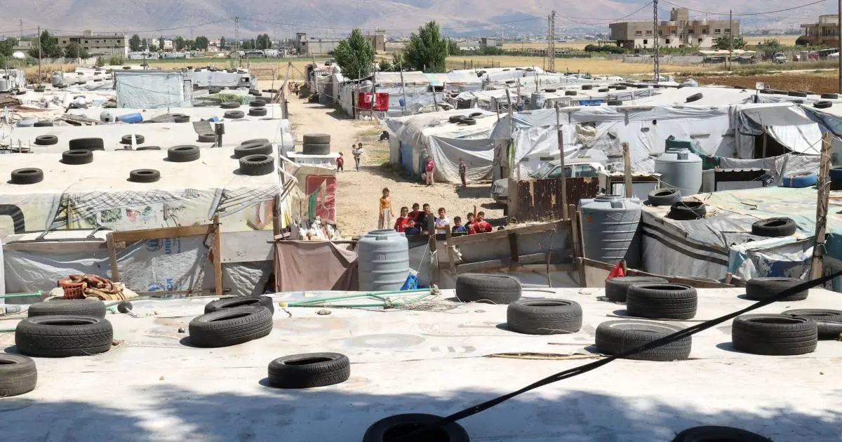 مخيم للاجئين السوريين في لبنان (وكالات).