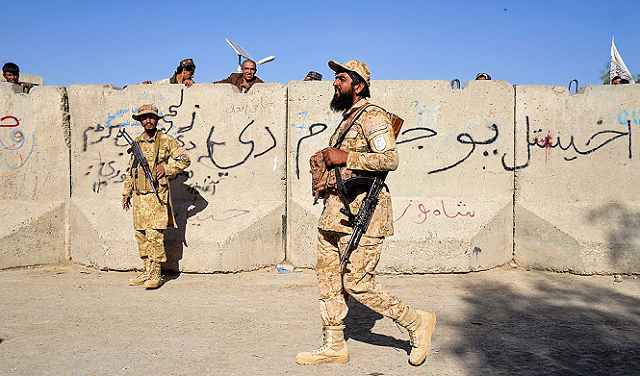 إطلاق نار من باكستان باتجاه أفغانستان. (تواصل)