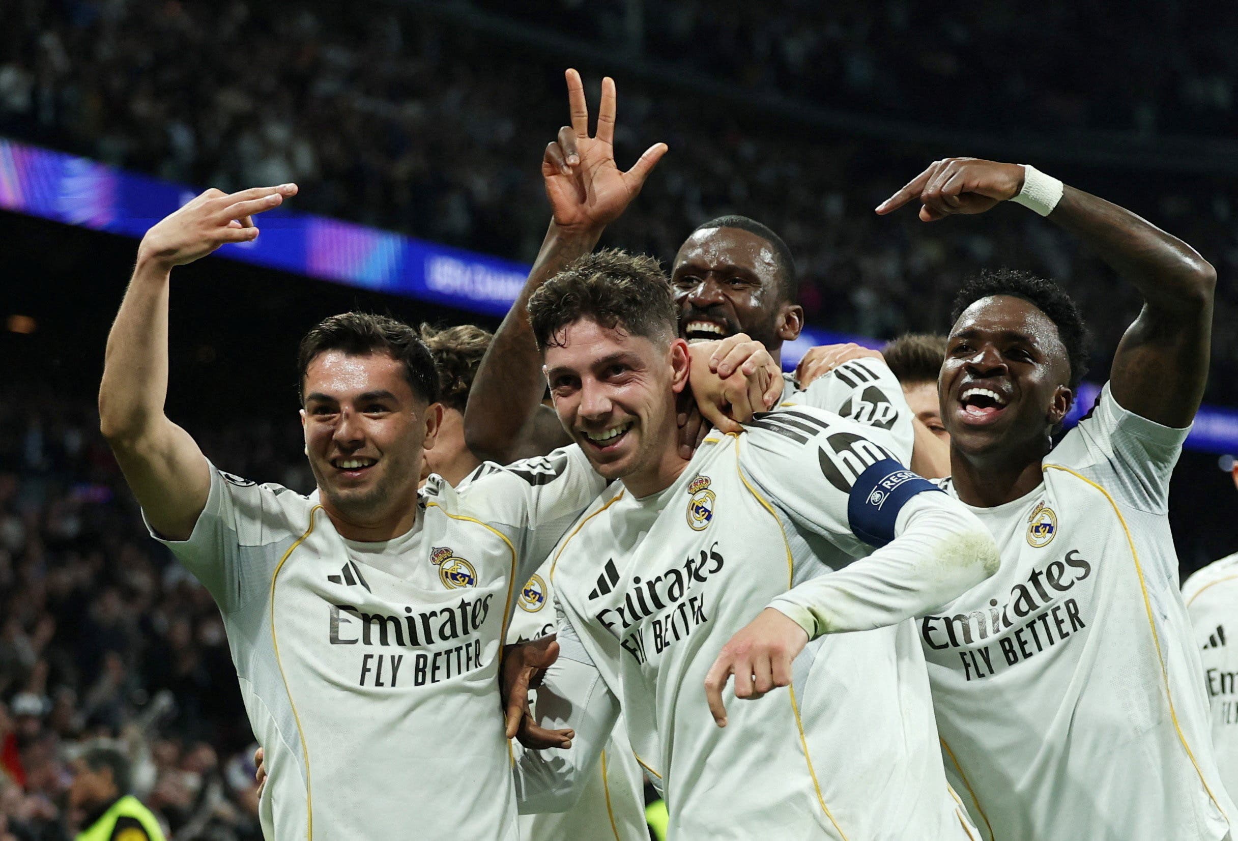 لاعبو ريال مدريد الإسباني. (وكالات)