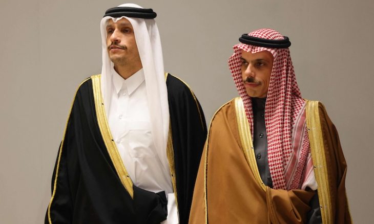 وزيرا خارجية السعودية وقطر (إكس).
