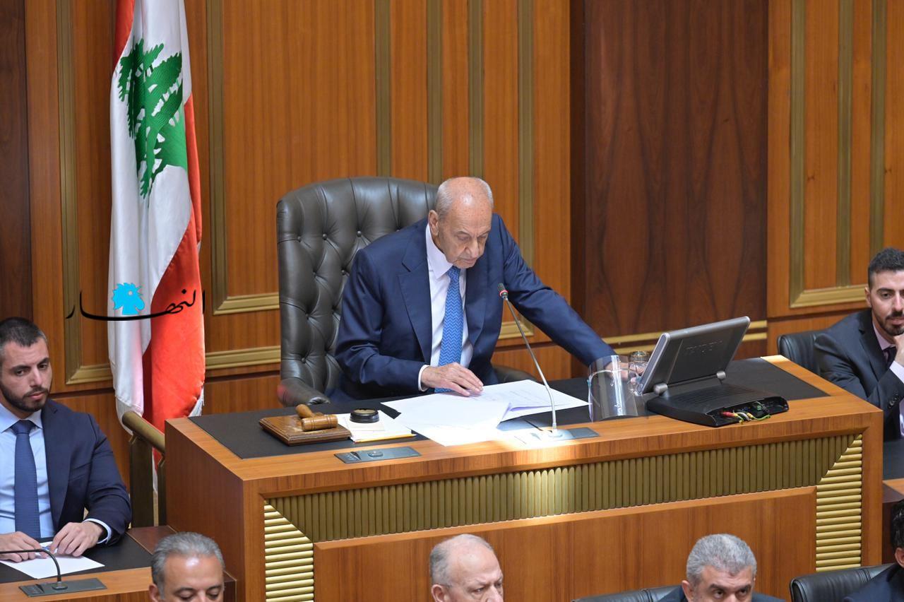 بري "السابع" رئيساً للمجلس النيابي بـ65 صوتاً... "يدي ممدودة للجميع" (صور - فيديو)