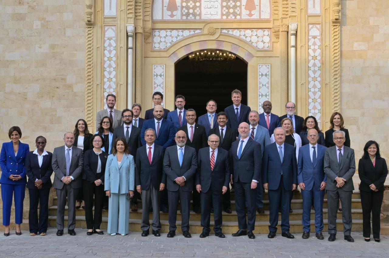 لقاء عمل في السراي الحكومي مع البنك الدولي (تصوير الزميل نبيل إسماعيل).