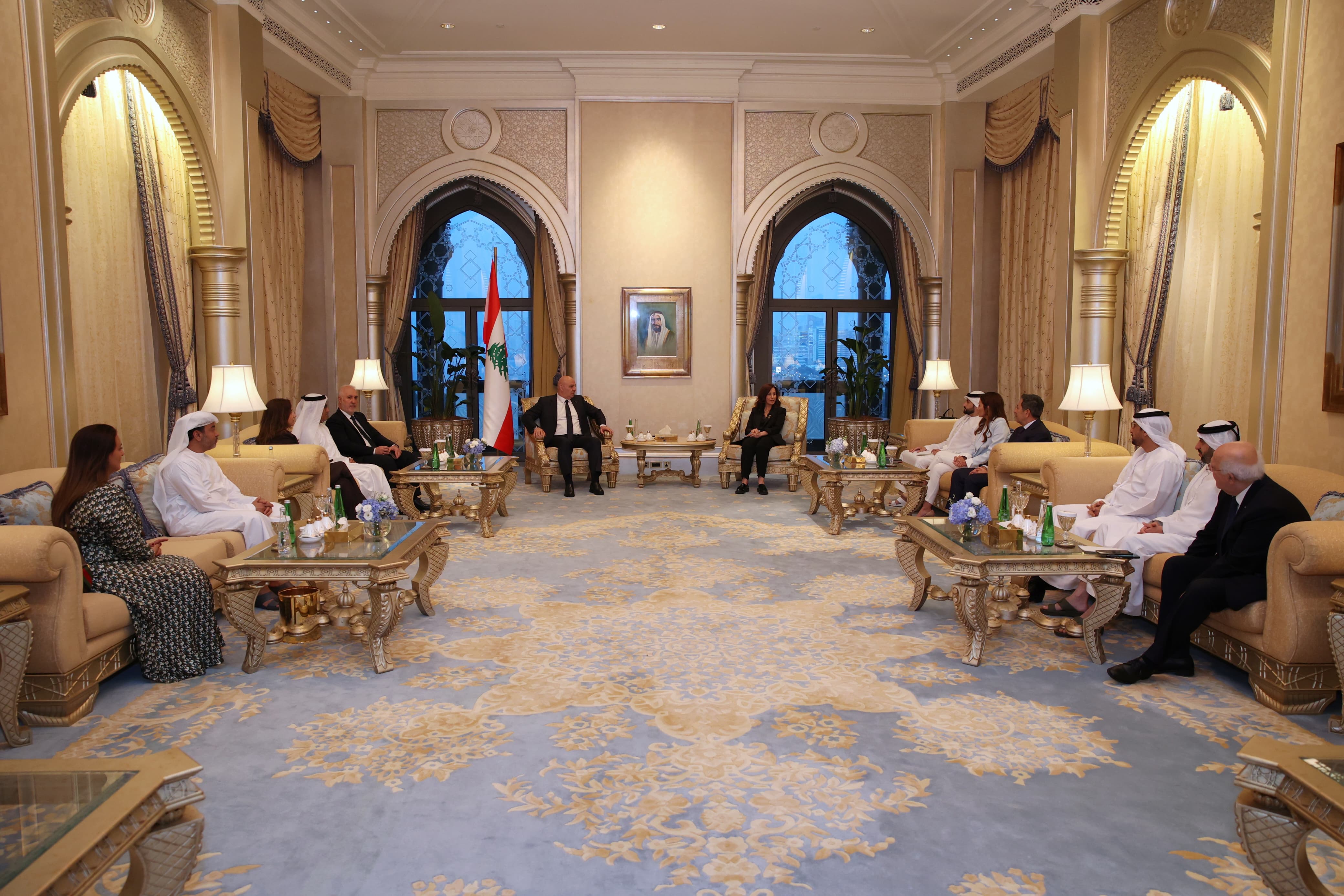 الرئيس جوزيف عون خلال لقائه وفدا اعلاميا