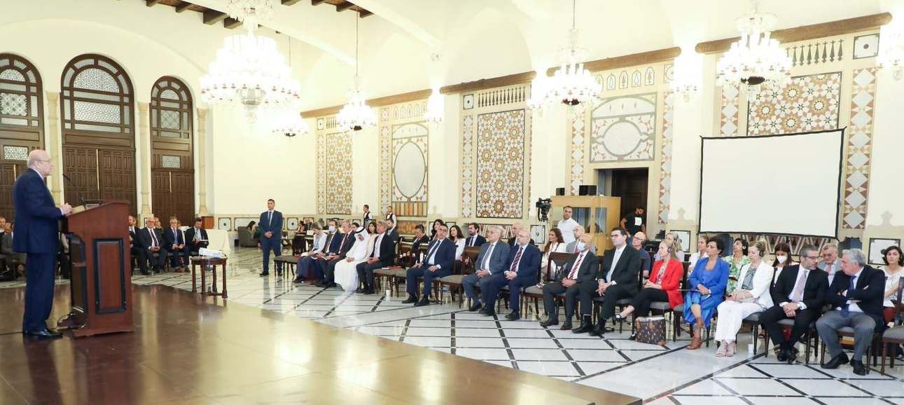 ميقاتي في إطلاق "خطة لبنان للاستجابة للأزمة لعام 2022-2023": على المجتمع الدولي التعاون لإعادة النازحين وإلا سنعيدهم بالطرق القانونية