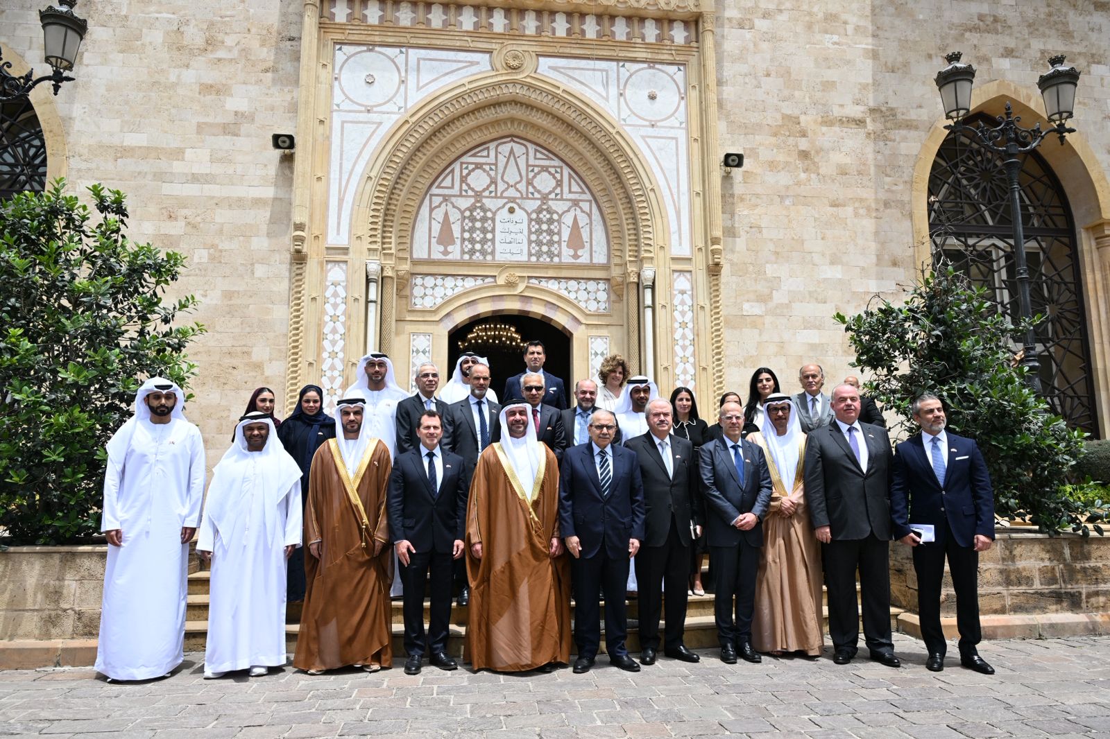 سلام مع وفد صندوق ابوظبي للتنمية. (حسام شبارو)