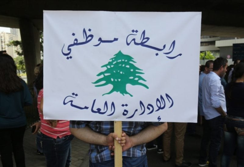 تجمع موظفي الإدارة العامة في لبنان (وكالات).