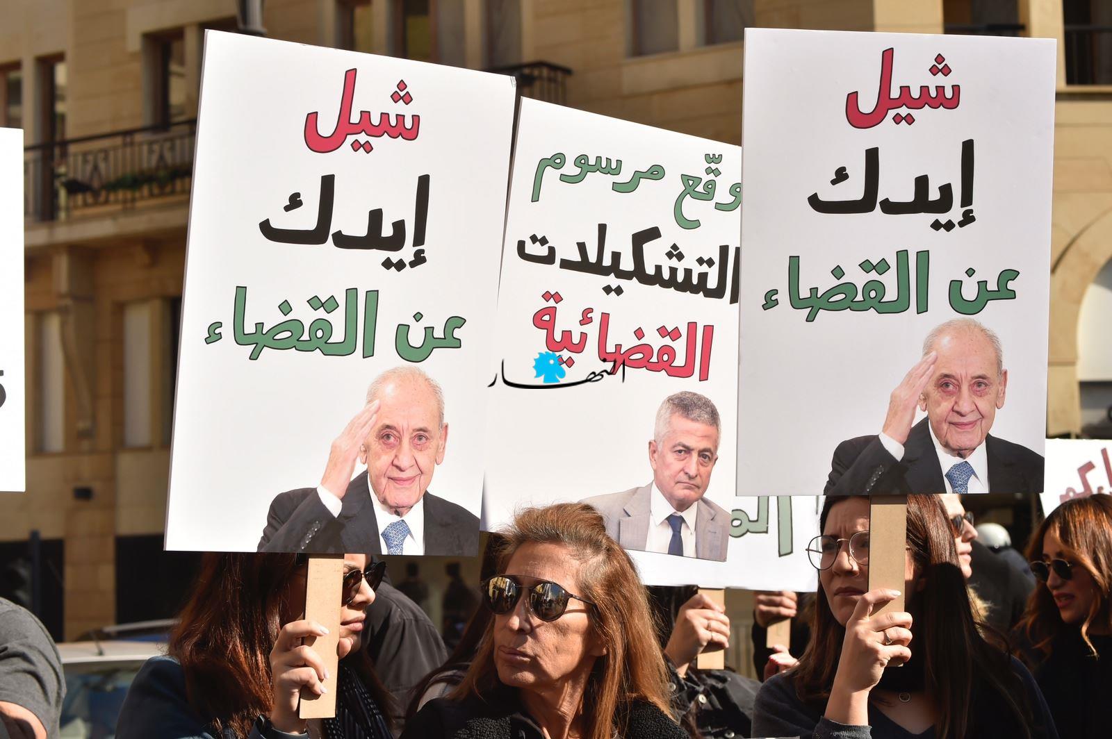 للدفع باتجّاه استكمال التحقيقات... تحرّك لأهالي ضحايا انفجار المرفأ في محيط ساحة النجمة (صور - فيديو)