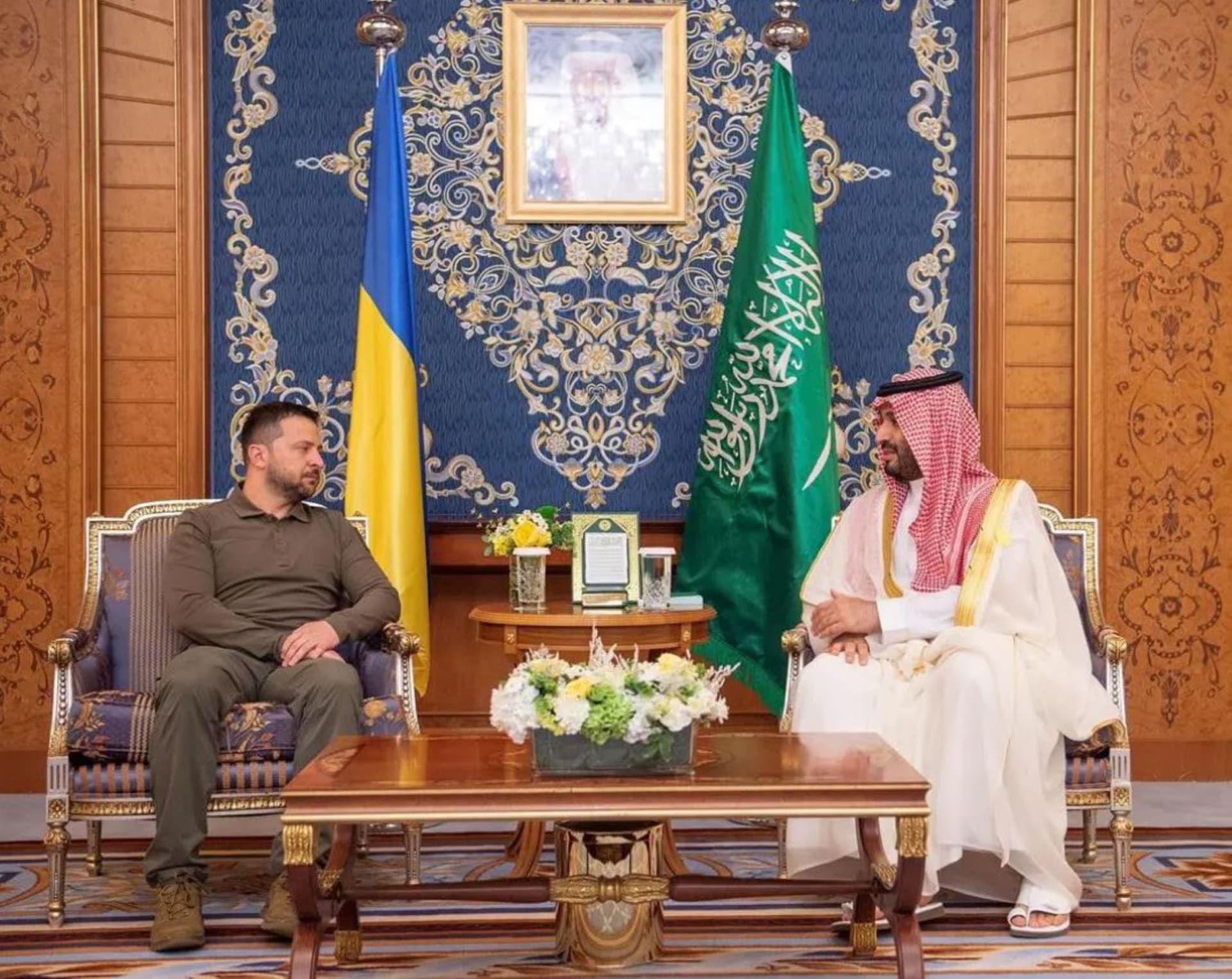 الأمير محمد بن سلمان وزيلينسكي (أرشيفية)