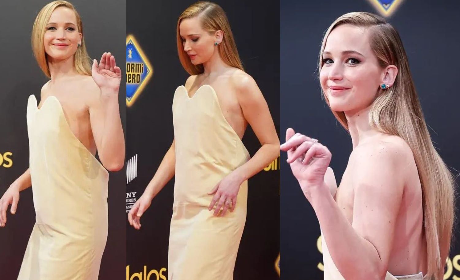 في مدريد... جينيفر لورنس بفستان مضحك يثير الدهشة (صور - فيديو) | النهار, image size:1500x915