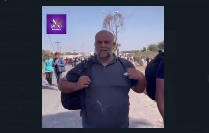 بالفيديو- وائل الدحدوح نازحاً بعد فقدان زوجته وولديه: الخروج من الديار صعب جداً