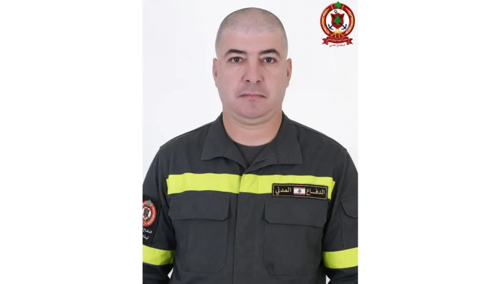 الدفاع المدني ينعى كامل زين: حاول إنقاذ مصاب فاستُهدف بغارة في القرعون شرقي لبنان