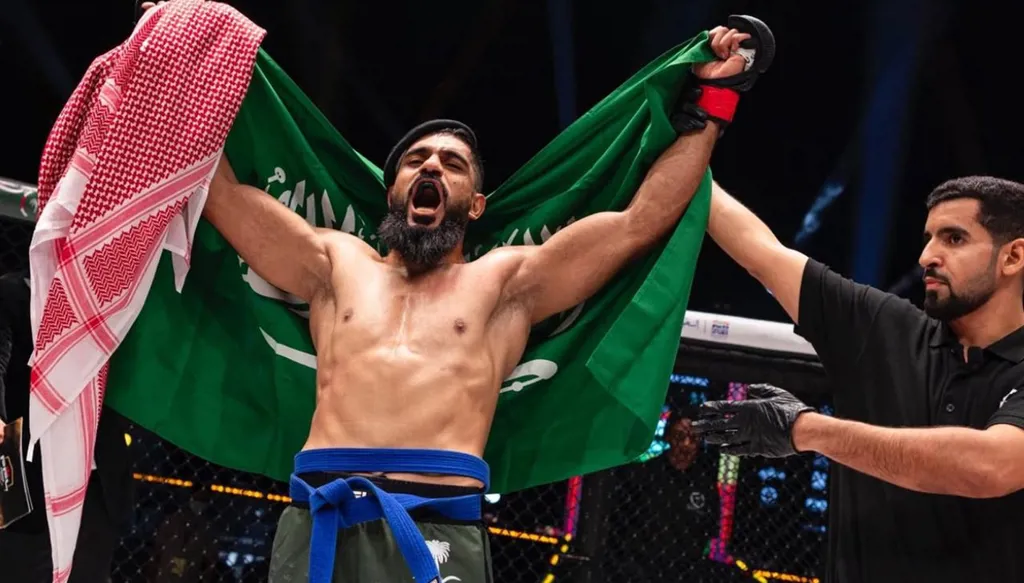 البراهيم يمثل السعودية ويتوعد: جاهز لأي منافس في دوري المقاتلين المحترفين
