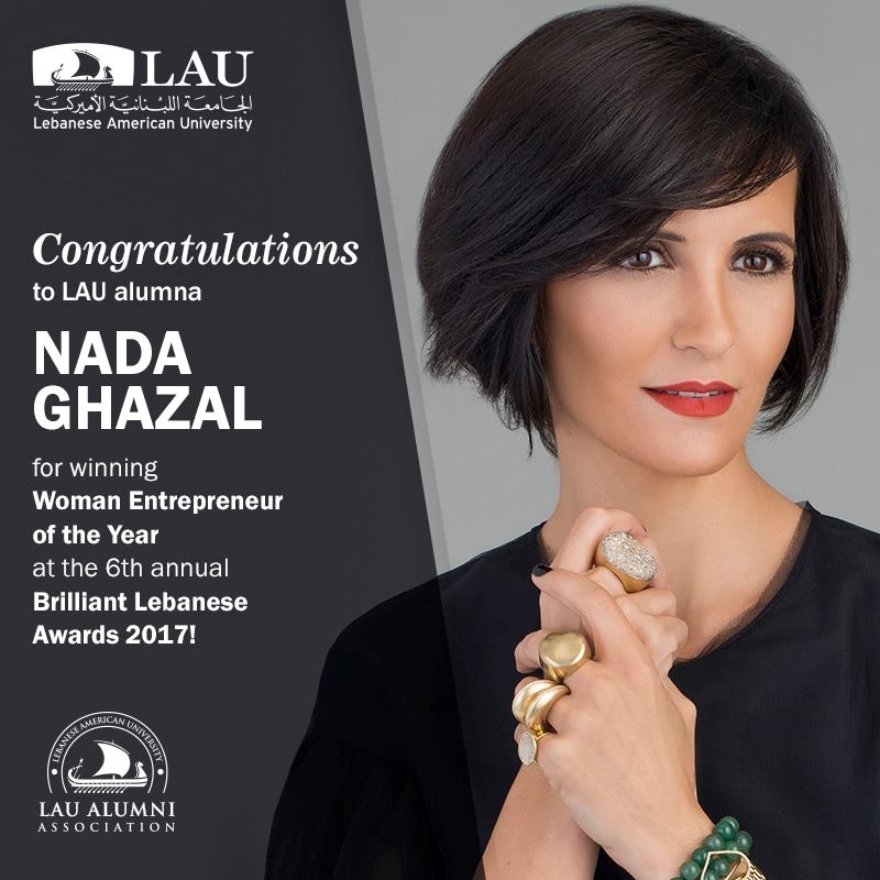 'سيدة العام' من الجامعة اللبنانية الأَميركية LAU.