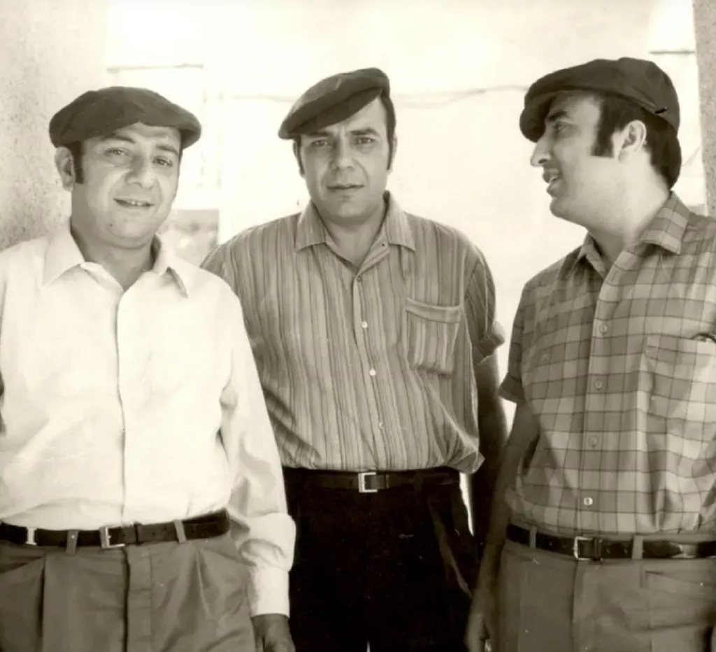 الإِخوة الثلاثة: عاصي ومنصور والياس في مطلع شبابهم