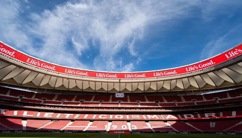 حدث تاريخي في ملعب أتلتيكو مدريد... تقنية متقدمة تخطف الأضواء في إسبانيا