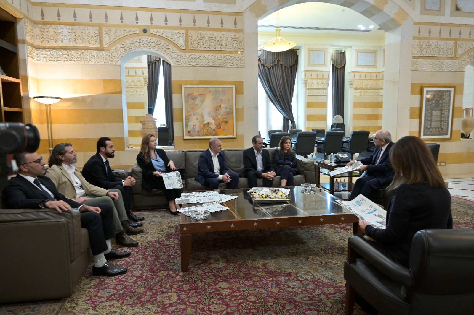 من زيارة وفد النهار إلى سلام (نبيل اسماعيل).