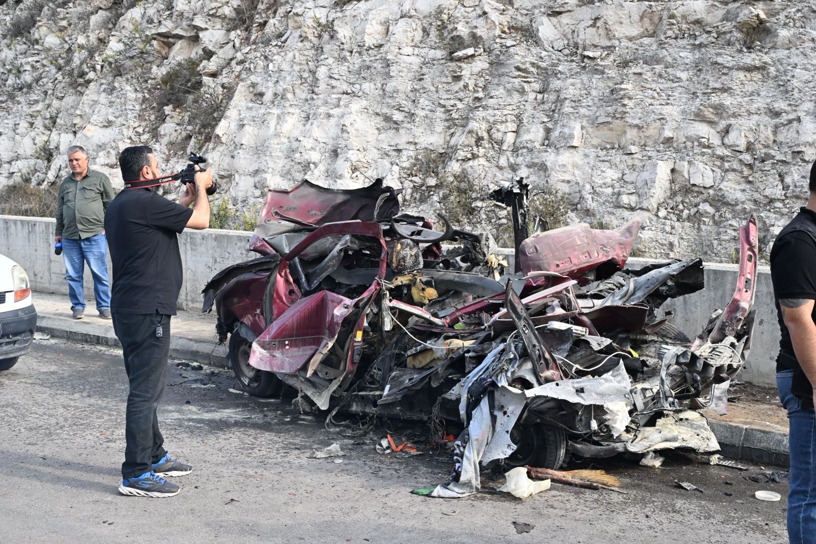 مسيَّرة إسرائيلية تستهدف سيارة في كفردجال (حسام شبارو)