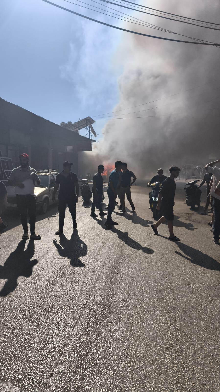 مكان الاستهداف في العيرونية (إكس).