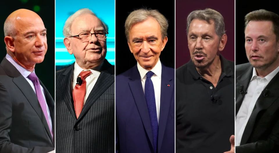 أغنى 5 رجال في العالم ضاعفوا ثرواتهم منذ عام 2020