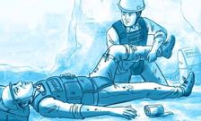 معالجة جرح بسبب الإصابة بالرصاص خلال التواجد في الميدان