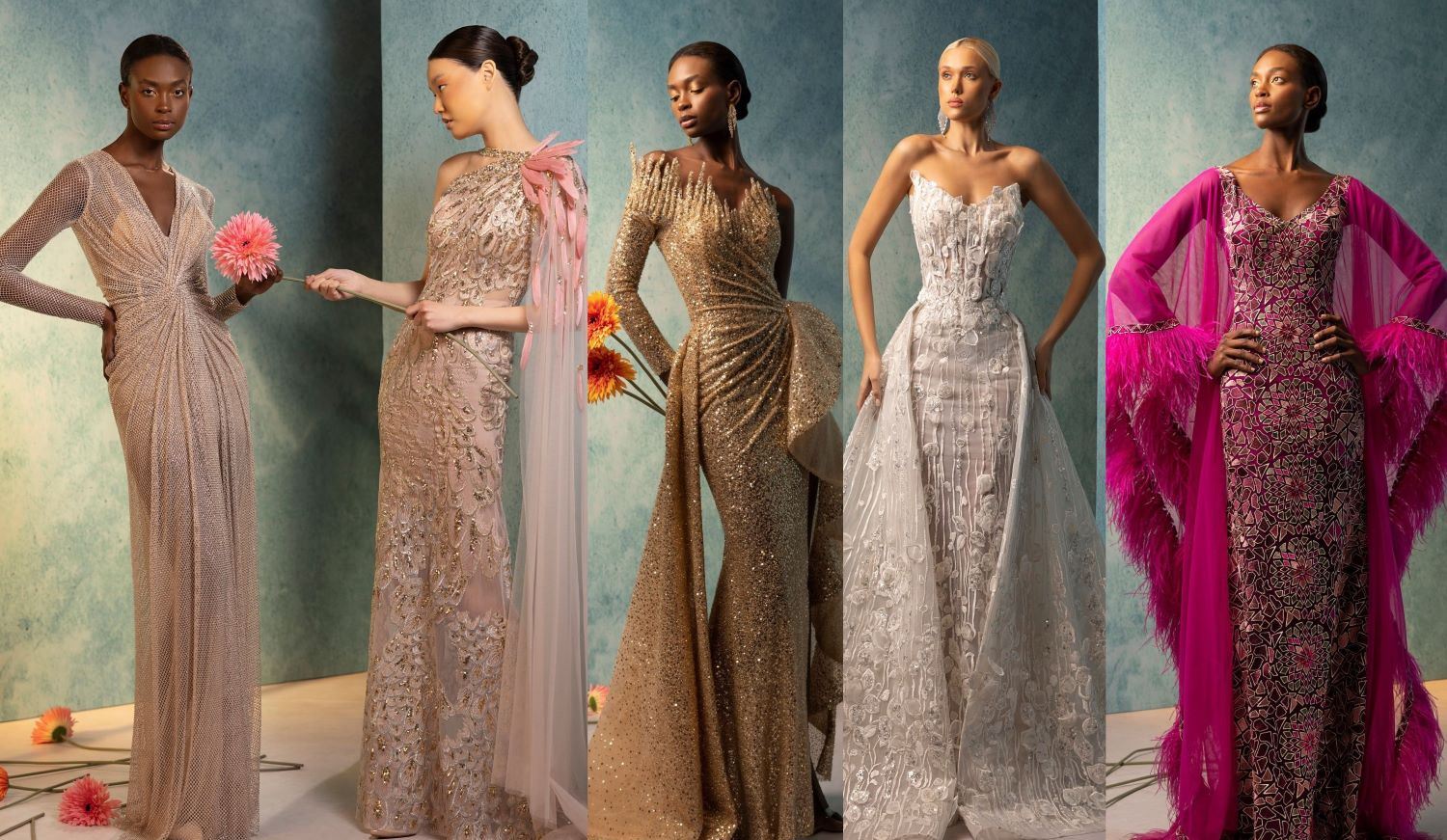 مجموعة ندوى الأعور... فساتين سهرة وزفاف من وحي السحر والخيال (صور)