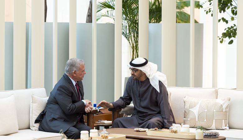 بن زايد وعبدالله الثاني يشدّدان على حلّ الدولتين وإيصال المساعدات إلى غزة