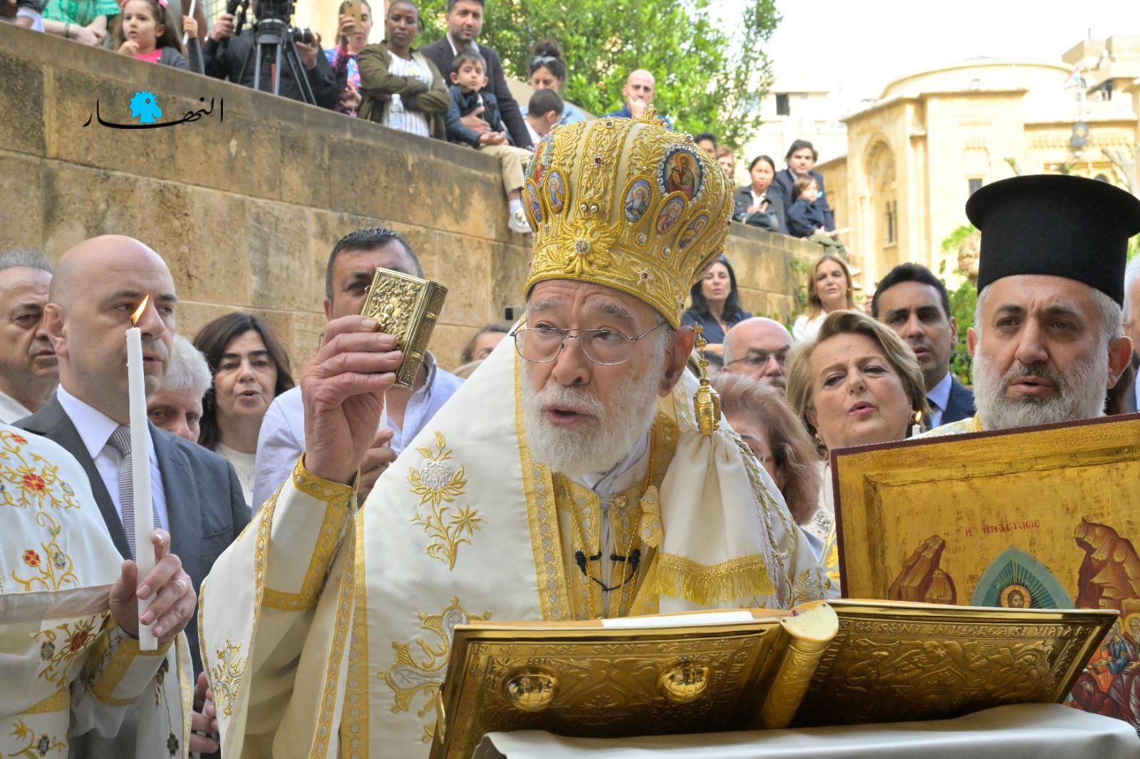 المطران عودة: لبنان لن يُدعى إلى مفاوضات من دون رئيس للجمهورية وحكومة فاعلة (صور)