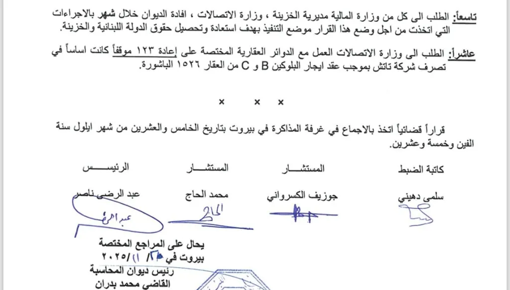 أيّ مسار قانوني لملف الاتصالات بعد قرار ديوان المحاسبة؟
