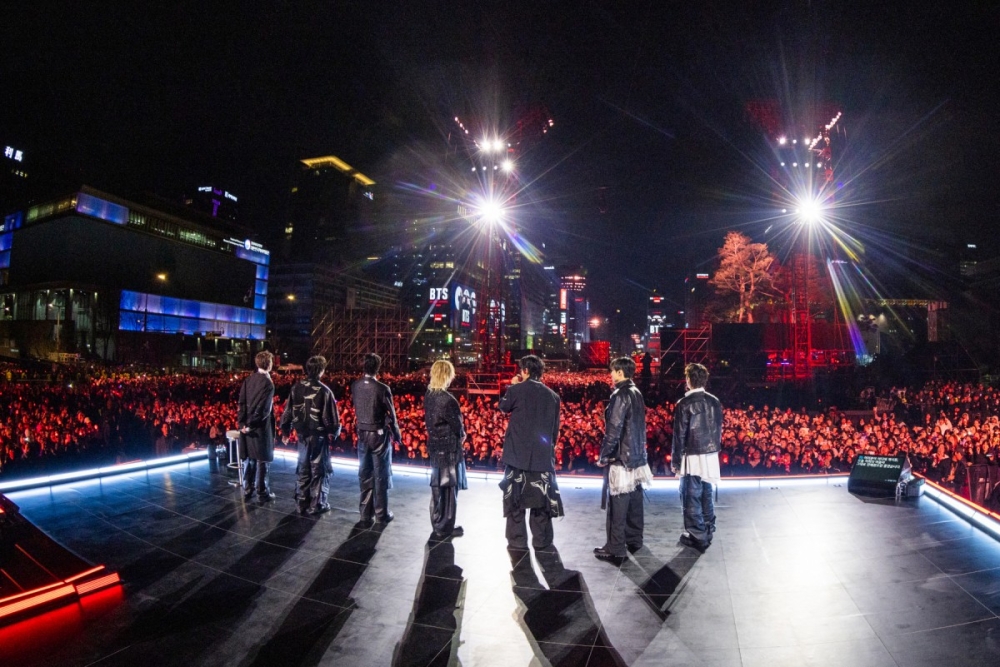 BTS في سيول (أ ف ب).