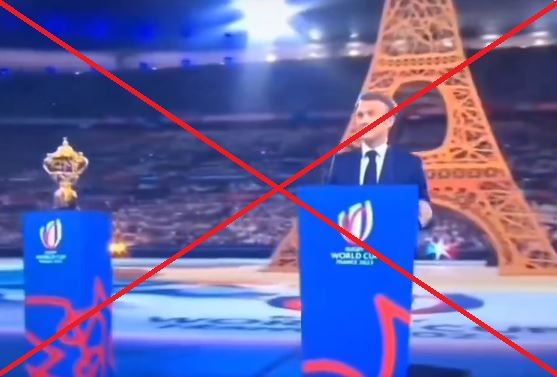 هذا الفيديو لا يظهر ماكرون يتعرّض لصيحات استهجان في اختتام أولمبياد باريس FactCheck#