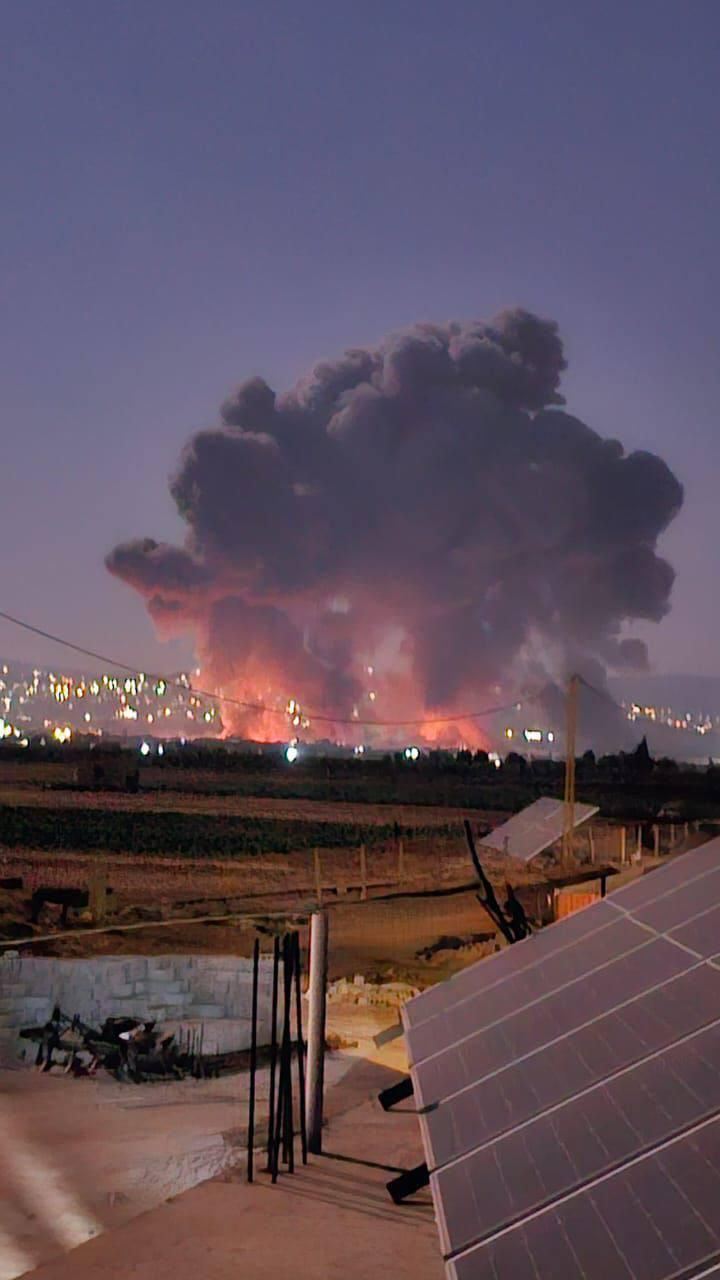 غارات إسرائيلية في بعلبك (أرشيف النهار). 