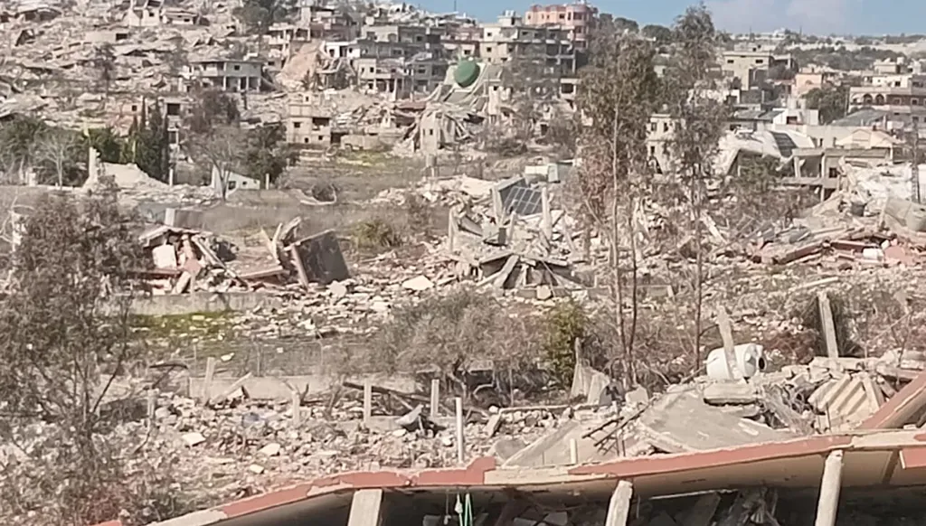 بالفيديو- هذا ما تبقى من بلدة عيتا الشعب الحدودية جنوبي لبنان