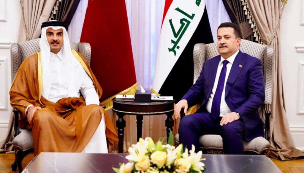 رئيس الوزراء العراقي وأمير قطر يشددان على رفض محاولات توسعة نطاق الحرب