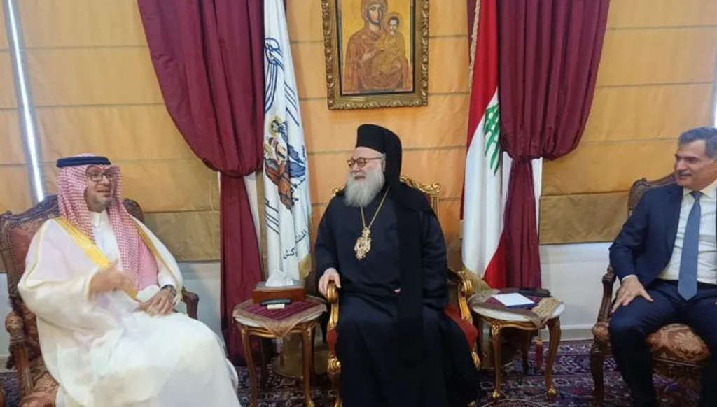 يوحنا العاشر يبحث مع البخاري الوضع العام في لبنان وسوريا