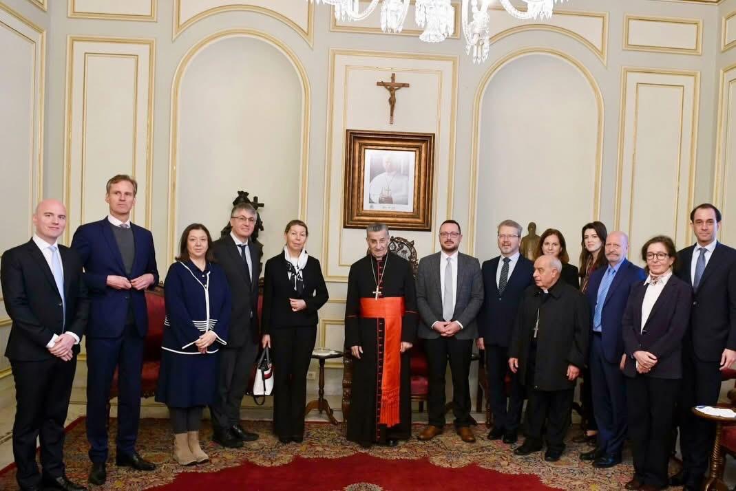 من نشاط البطريرك الراعي اليوم (بكركي).