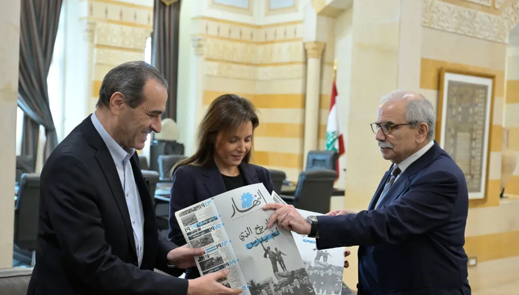 من زيارة وفد النهار إلى سلام (نبيل اسماعيل).