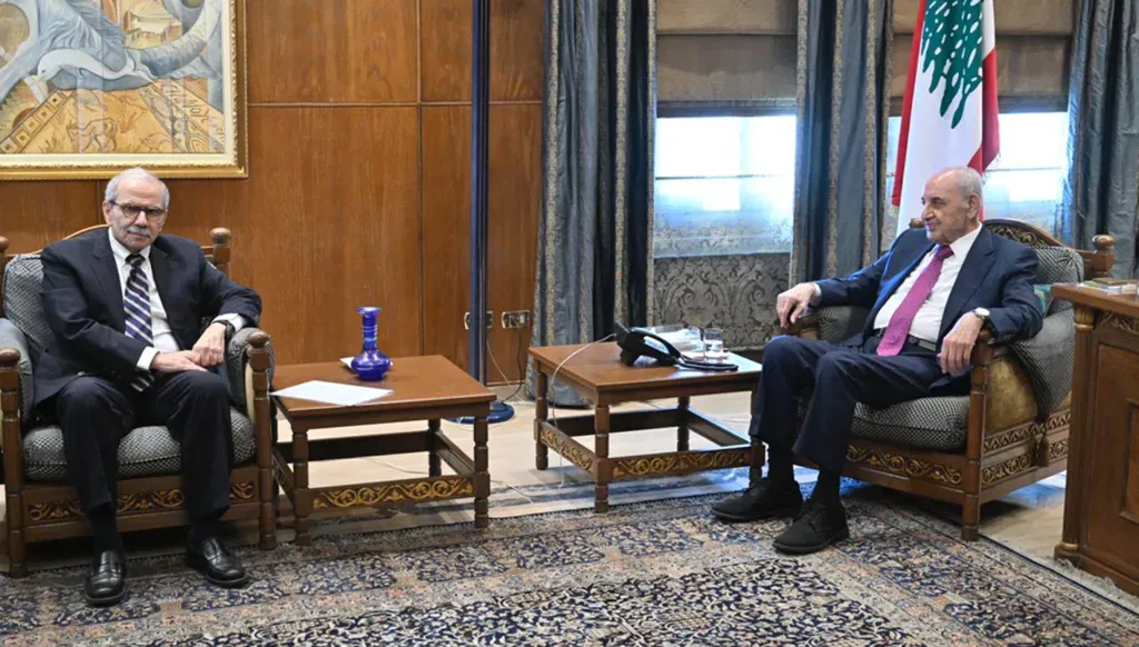 بري يستقبل سلام في عين التينة