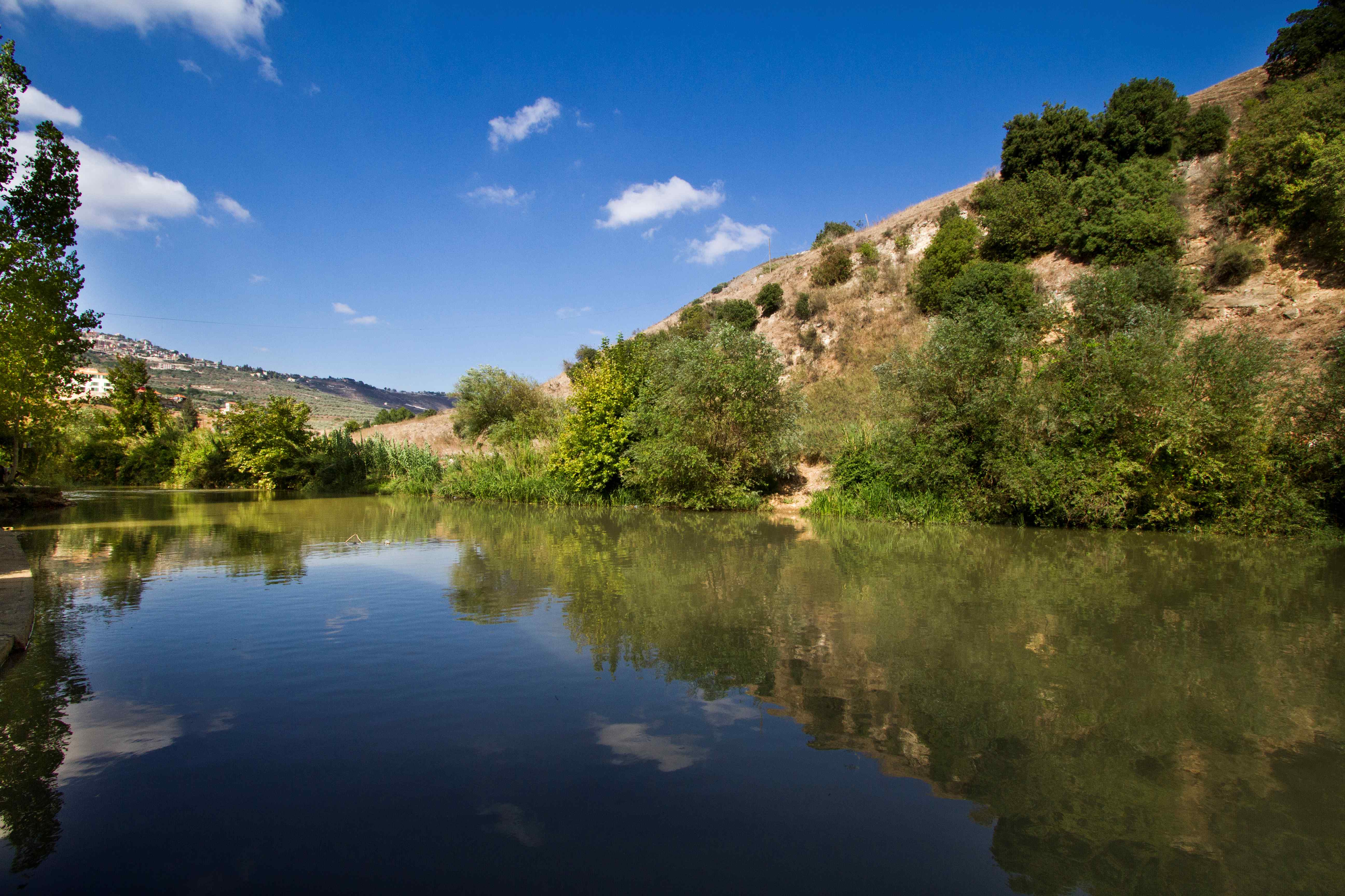 صورةُ النبطية: قلعة الشقيف ونهر الليطاني.