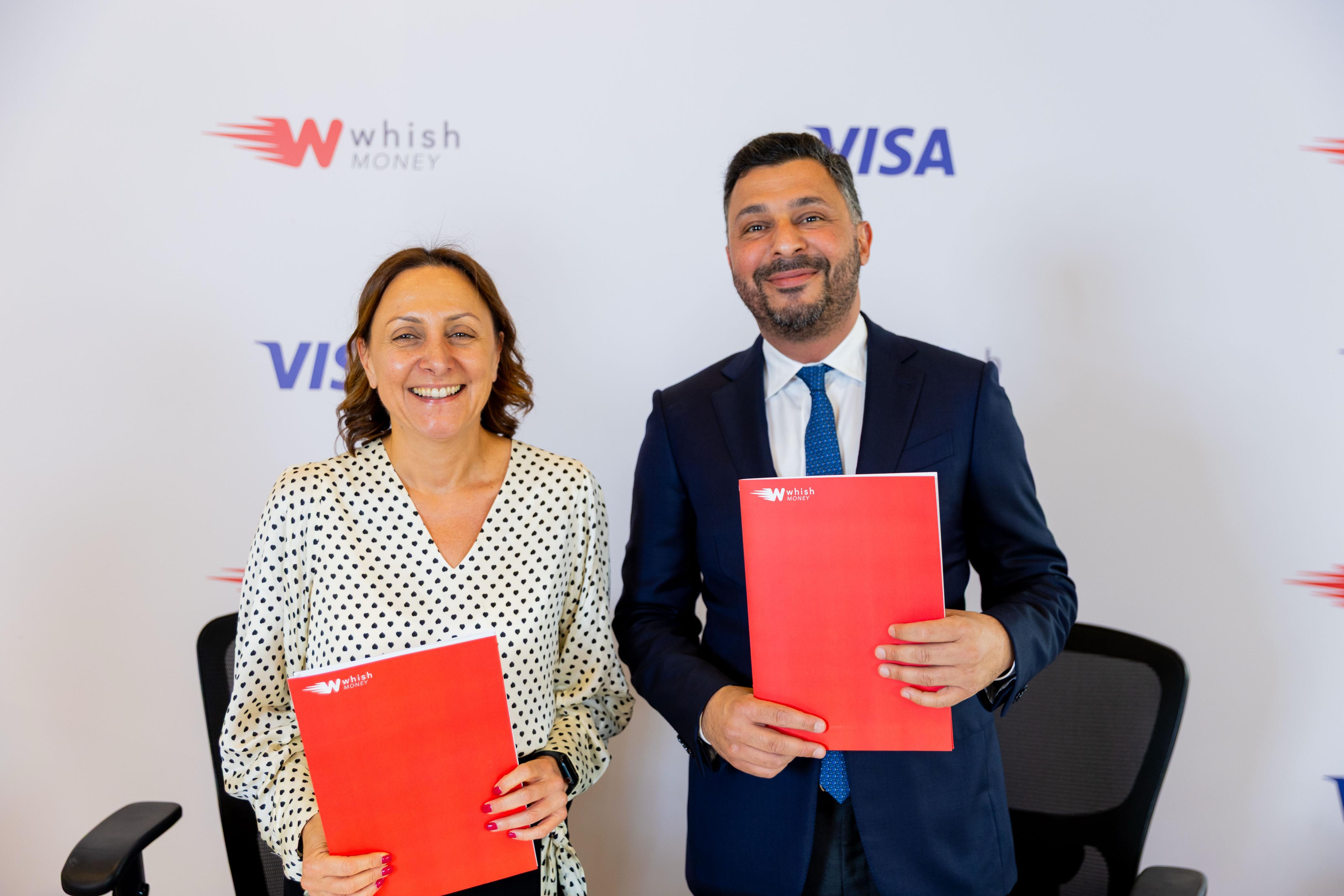 من حفل توقيع الاتفاقية الاستراتيجية بين wish money و Visa (النهار)