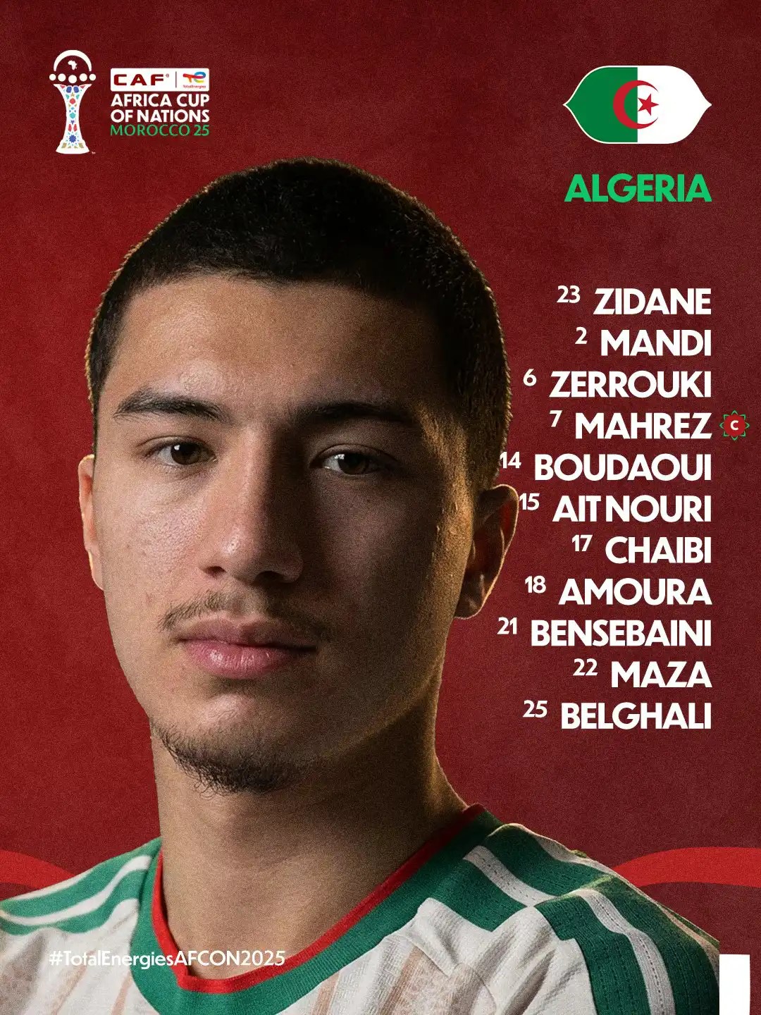 تشكيلة الجزائر. (إكس)