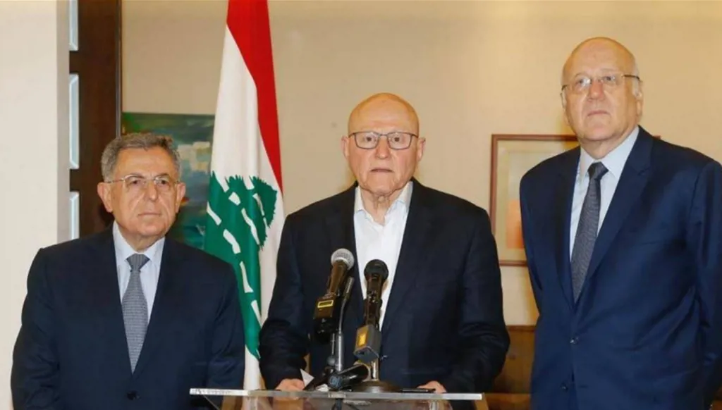 ميقاتي والسنيورة وتمام سلام: المصلحة الوطنية العليا تقتضي تجاوب الجميع  مع حصرية السلاح