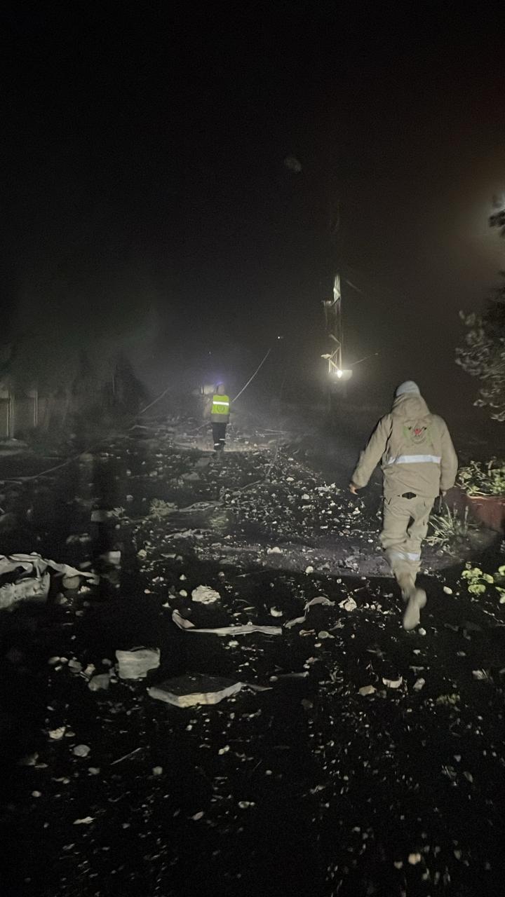 غارة بين شوكين وميفدون (إكس).