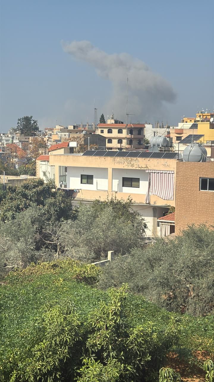 غارة إسرائيلية استهدفت بلدة العباسية (إكس)