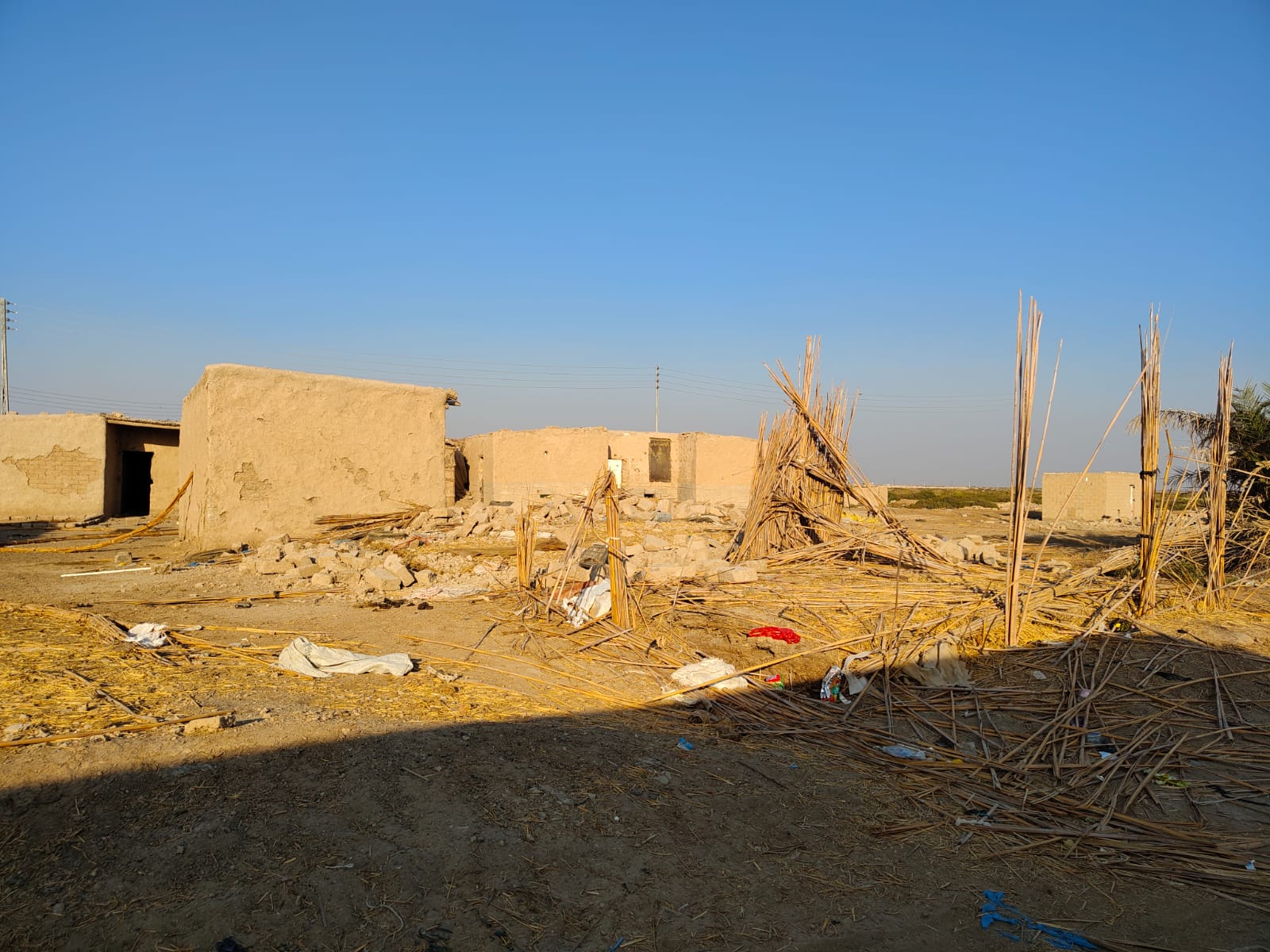 منازل مهجورة في إحدى قرى ذي قار (محمد البغدادي- النهار).