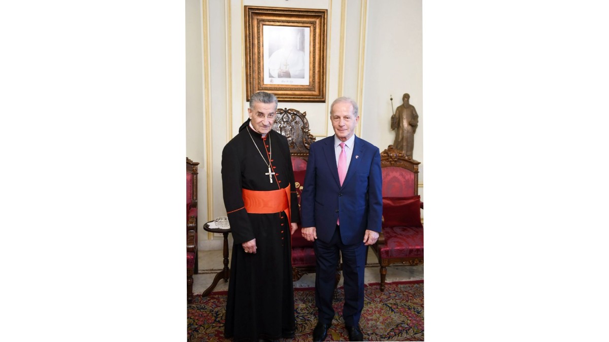 السفير الاميركي والبطريرك الراعي 