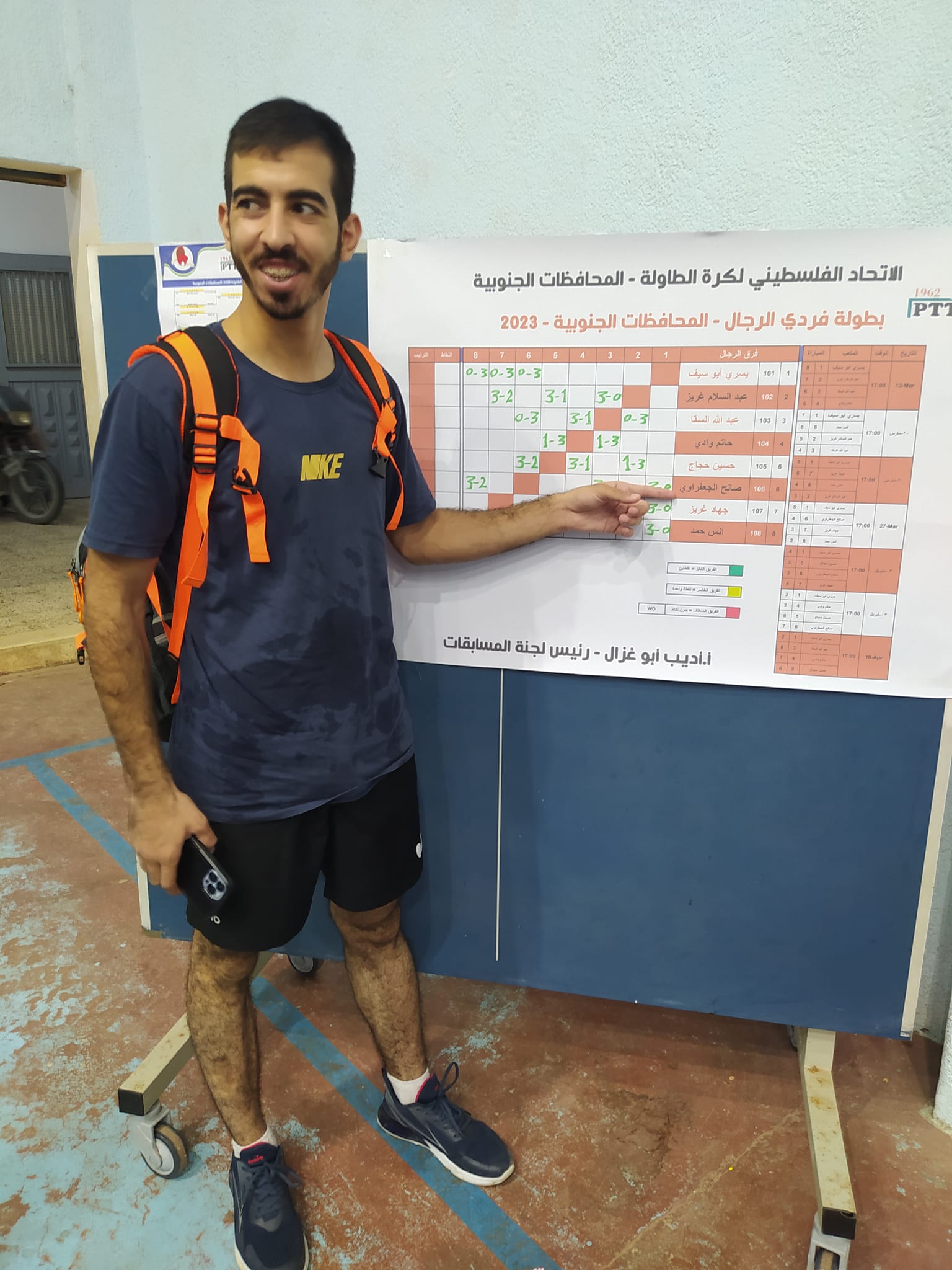 صالح الجعفراوي. (اللجنة الأولمبية الفلسطينية)