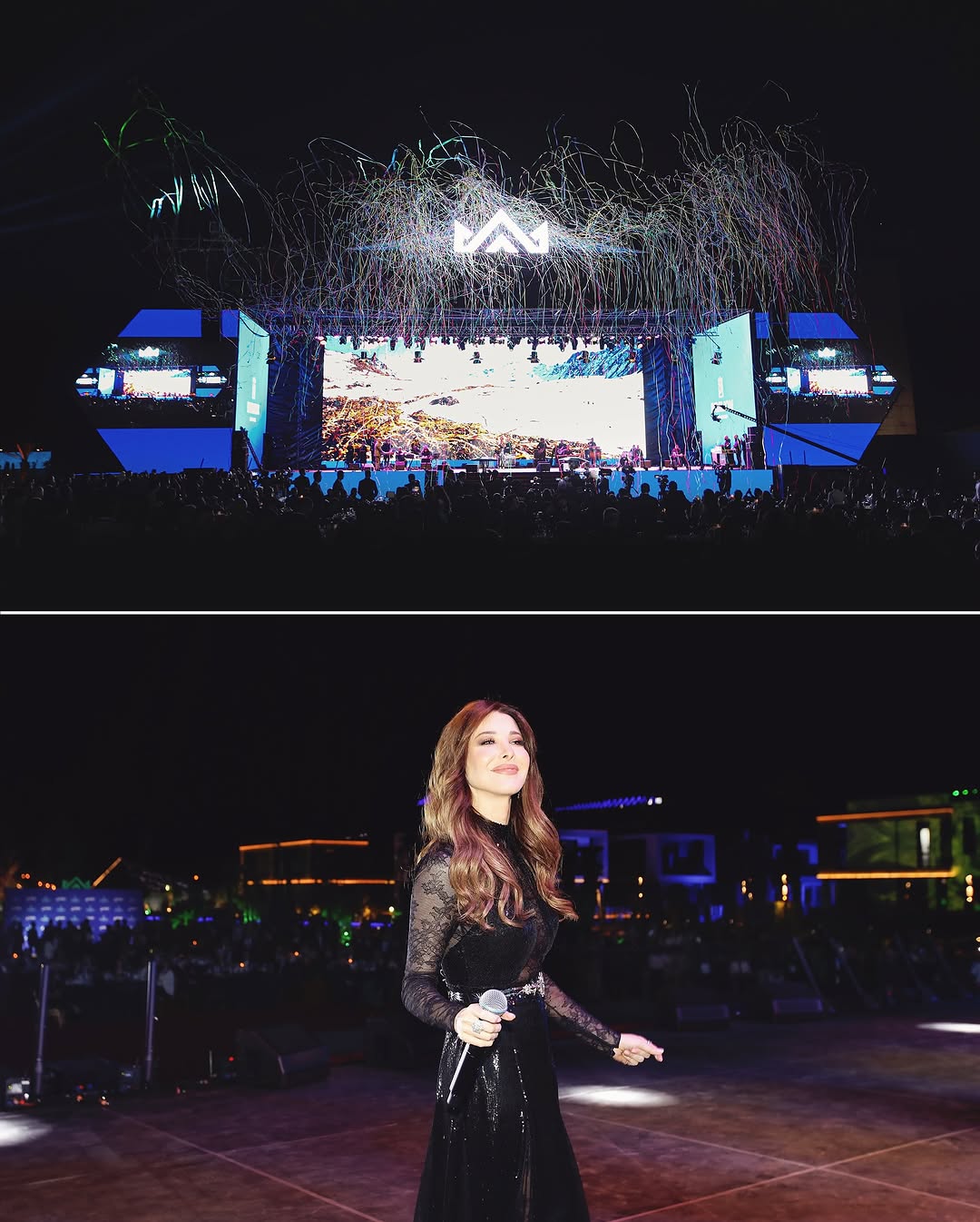 تسريحة نانسي عجرم في إربيل (إنستغرام)